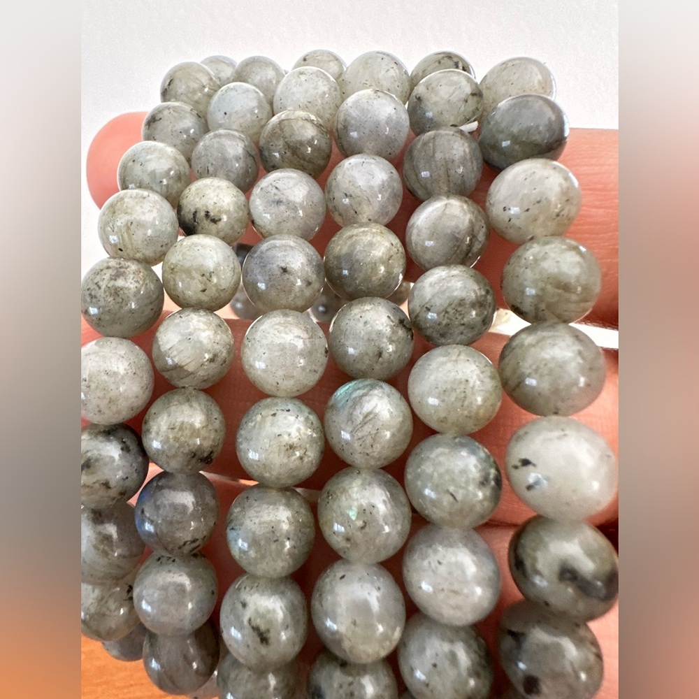 Gorgeous 7in Labradorite Stretch Bracelets x lot of 6